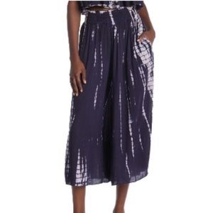 Boho Me tie-dye smocked coverup pants